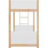 image:imageFlash Furniture Dallas TwinOverTwin Convertible Wood Bunk Bed Solid Wood Kids Bunk Bed Frame with Ladder No Box Spring Needed GrayWhiteNatural