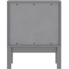 image:imageFlash Furniture Dallas Wood Nightstand Side Table Kids Bedroom End Table with 2 Storage Drawers Cutout Handles Smooth Ball Bearing Slides WhiteGrey