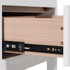 image:imageFlash Furniture Dallas Wood Nightstand Side Table Kids Bedroom End Table with 2 Storage Drawers Cutout Handles Smooth Ball Bearing Slides WhiteWhite