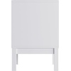 image:imageFlash Furniture Dallas Wood Nightstand Side Table Kids Bedroom End Table with 2 Storage Drawers Cutout Handles Smooth Ball Bearing Slides WhiteWhite