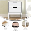 image:imageFlash Furniture Dallas Wood Nightstand Side Table Kids Bedroom End Table with 2 Storage Drawers Cutout Handles Smooth Ball Bearing Slides WhiteWhite