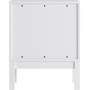 image:imageFlash Furniture Dallas Wood Nightstand Side Table Kids Bedroom End Table with 2 Storage Drawers Cutout Handles Smooth Ball Bearing Slides WhiteWhite