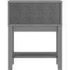 image:imageFlash Furniture Dallas Wood Nightstand Side Table Kids Bedroom End Table with Storage Drawer and Shelf Cutout Handle Smooth Ball Bearing Slides GrayGrey