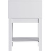 image:imageFlash Furniture Dallas Wood Nightstand Side Table Kids Bedroom End Table with Storage Drawer and Shelf Cutout Handle Smooth Ball Bearing Slides GrayWhite