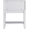 image:imageFlash Furniture Dallas Wood Nightstand Side Table Kids Bedroom End Table with Storage Drawer and Shelf Cutout Handle Smooth Ball Bearing Slides GrayWhite