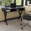 image:imageFlash Furniture Darla Computer Desk  White Home Office Desk with Storage Drawer  42 Long Writing Desk for BedroomBlack