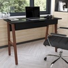 image:imageFlash Furniture Darla Computer Desk  White Home Office Desk with Storage Drawer  42 Long Writing Desk for BedroomBlackWalnut