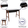 image:imageFlash Furniture Darla Computer Desk  White Home Office Desk with Storage Drawer  42 Long Writing Desk for BedroomBlackWalnut