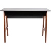 image:imageFlash Furniture Darla Computer Desk  White Home Office Desk with Storage Drawer  42 Long Writing Desk for BedroomBlackWalnut