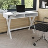 image:imageFlash Furniture Darla Computer Desk  White Home Office Desk with Storage Drawer  42 Long Writing Desk for BedroomWhite