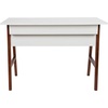 image:imageFlash Furniture Darla Computer Desk  White Home Office Desk with Storage Drawer  42 Long Writing Desk for BedroomWhiteWalnut