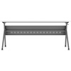 image:imageFlash Furniture Davis Commercial Nesting Flip Training Table HeavyDuty Steel Frame and YLegs Modesty Panel 1 Thick Tabletop 60 x 24 Gray TopGray FrameWhite TopGray Frame