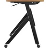 image:imageFlash Furniture Davis Commercial Nesting Flip Training Table HeavyDuty Steel Frame and YLegs Modesty Panel 1 Thick Tabletop 60 x 24 Gray TopGray FrameWalnut TopBlack Frame