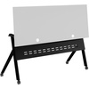 image:imageFlash Furniture Davis Commercial Nesting Flip Training Table HeavyDuty Steel Frame and YLegs Modesty Panel 1 Thick Tabletop 60 x 24 Gray TopGray FrameGray TopBlack Frame