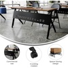 image:imageFlash Furniture Davis Commercial Nesting Flip Training Table HeavyDuty Steel Frame and YLegs Modesty Panel 1 Thick Tabletop 60 x 24 Gray TopGray FrameWalnut TopBlack Frame