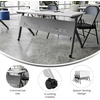 image:imageFlash Furniture Davis Commercial Nesting Flip Training Table HeavyDuty Steel Frame and YLegs Modesty Panel 1 Thick Tabletop 60 x 24 Gray TopGray FrameWhite TopGray Frame