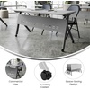 image:imageFlash Furniture Davis Commercial Nesting Flip Training Table HeavyDuty Steel Frame and YLegs Modesty Panel 1 Thick Tabletop 60 x 24 Gray TopGray FrameGray TopGray Frame