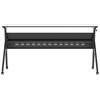 image:imageFlash Furniture Davis Commercial Nesting Flip Training Table HeavyDuty Steel Frame and YLegs Modesty Panel 1 Thick Tabletop 60 x 24 Gray TopGray FrameWhite TopBlack Frame