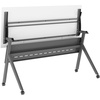 image:imageFlash Furniture Davis Commercial Nesting Flip Training Table HeavyDuty Steel Frame and YLegs Modesty Panel 1 Thick Tabletop 60 x 24 Gray TopGray FrameWhite TopGray Frame
