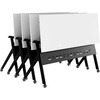image:imageFlash Furniture Davis Commercial Nesting Flip Training Table HeavyDuty Steel Frame and YLegs Modesty Panel 1 Thick Tabletop 60 x 24 Gray TopGray FrameWhite TopBlack Frame