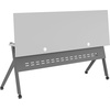 image:imageFlash Furniture Davis Commercial Nesting Flip Training Table HeavyDuty Steel Frame and YLegs Modesty Panel 1 Thick Tabletop 60 x 24 Gray TopGray FrameGray TopGray Frame