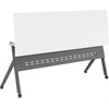 image:imageFlash Furniture Davis Commercial Nesting Flip Training Table HeavyDuty Steel Frame and YLegs Modesty Panel 1 Thick Tabletop 60 x 24 Gray TopGray FrameWhite TopGray Frame