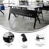image:imageFlash Furniture Davis Commercial Nesting Flip Training Table HeavyDuty Steel Frame and YLegs Modesty Panel 1 Thick Tabletop 60 x 24 Gray TopGray FrameWhite TopBlack Frame