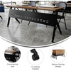 image:imageFlash Furniture Davis Commercial Nesting Flip Training Table HeavyDuty Steel Frame and YLegs Modesty Panel 1 Thick Tabletop 60 x 24 Gray TopGray FrameWalnut TopBlack Frame