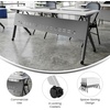 image:imageFlash Furniture Davis Commercial Nesting Flip Training Table HeavyDuty Steel Frame and YLegs Modesty Panel 1 Thick Tabletop 60 x 24 Gray TopGray FrameWhite TopGray Frame