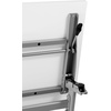 image:imageFlash Furniture Davis Commercial Nesting Flip Training Table HeavyDuty Steel Frame and YLegs Modesty Panel 1 Thick Tabletop 60 x 24 Gray TopGray FrameWhite TopGray Frame