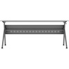 image:imageFlash Furniture Davis Commercial Nesting Flip Training Table HeavyDuty Steel Frame and YLegs Modesty Panel 1 Thick Tabletop 60 x 24 Gray TopGray FrameGray TopGray Frame
