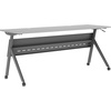 image:imageFlash Furniture Davis Commercial Nesting Flip Training Table HeavyDuty Steel Frame and YLegs Modesty Panel 1 Thick Tabletop 60 x 24 Gray TopGray FrameGray TopGray Frame