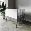 image:imageFlash Furniture Davis Commercial Nesting Flip Training Table HeavyDuty Steel Frame and YLegs Modesty Panel 1 Thick Tabletop 60 x 24 Gray TopGray FrameGray TopGray Frame