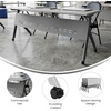 image:imageFlash Furniture Davis Commercial Nesting Flip Training Table HeavyDuty Steel Frame and YLegs Modesty Panel 1 Thick Tabletop 60 x 24 Gray TopGray FrameGray TopGray Frame