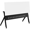 image:imageFlash Furniture Davis Commercial Nesting Flip Training Table HeavyDuty Steel Frame and YLegs Modesty Panel 1 Thick Tabletop 60 x 24 Gray TopGray FrameWhite TopBlack Frame