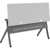 image:imageFlash Furniture Davis Commercial Nesting Flip Training Table HeavyDuty Steel Frame and YLegs Modesty Panel 1 Thick Tabletop 60 x 24 Gray TopGray FrameGray TopGray Frame