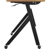 image:imageFlash Furniture Davis Commercial Nesting Flip Training Table HeavyDuty Steel Frame and YLegs Modesty Panel 1 Thick Tabletop 60 x 24 Gray TopGray FrameWalnut TopBlack Frame