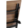 image:imageFlash Furniture Davis Commercial Nesting Flip Training Table HeavyDuty Steel Frame and YLegs Modesty Panel 1 Thick Tabletop 60 x 24 Gray TopGray FrameWalnut TopBlack Frame