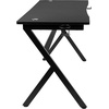 image:imageFlash Furniture Duncan Gaming Desk 4525 x 29 Computer Table Gamer Workstation with Headphone Holder and 2 Cable Management Holes Set of 1BlackBlack