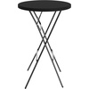 image:imageFlash Furniture Elon Round Folding Bar Height Table for Parties and Commercial Events IndoorOutdoor Plastic Bar Height Folding Table 32 BlackBlack