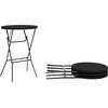 image:imageFlash Furniture Elon Round Folding Bar Height Table for Parties and Commercial Events IndoorOutdoor Plastic Bar Height Folding Table 32 BlackBlack