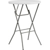 image:imageFlash Furniture Elon Round Folding Bar Height Table for Parties and Commercial Events IndoorOutdoor Plastic Bar Height Folding Table 32 BlackWhite