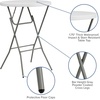 image:imageFlash Furniture Elon Round Folding Bar Height Table for Parties and Commercial Events IndoorOutdoor Plastic Bar Height Folding Table 32 BlackWhite