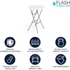image:imageFlash Furniture Elon Round Folding Bar Height Table for Parties and Commercial Events IndoorOutdoor Plastic Bar Height Folding Table 32 BlackWhite