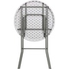 image:imageFlash Furniture Elon Round Folding Bar Height Table for Parties and Commercial Events IndoorOutdoor Plastic Bar Height Folding Table 32 BlackWhite