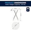 image:imageFlash Furniture Elon Round Folding Bar Height Table for Parties and Commercial Events IndoorOutdoor Plastic Bar Height Folding Table 32 BlackWhite
