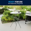 image:imageFlash Furniture Elon Round Folding Bar Height Table for Parties and Commercial Events IndoorOutdoor Plastic Bar Height Folding Table 32 BlackWhite