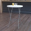 image:imageFlash Furniture Elon Round Folding Bar Height Table for Parties and Commercial Events IndoorOutdoor Plastic Bar Height Folding Table 32 BlackWhite