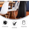 image:imageFlash Furniture Elon Series Plastic Modern Dining Chair with Wooden Legs MidCentury Modern Accent Chair for Dining Rooms and Offices WhiteWhite