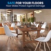 image:imageFlash Furniture Elon Series Plastic Modern Dining Chair with Wooden Legs MidCentury Modern Accent Chair for Dining Rooms and Offices WhiteWhite